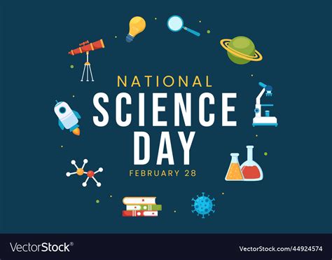 National science day february 28 related Vector Image