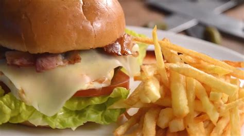 Recetazas Hamburguesa Completa Con Papas Fritas YouTube