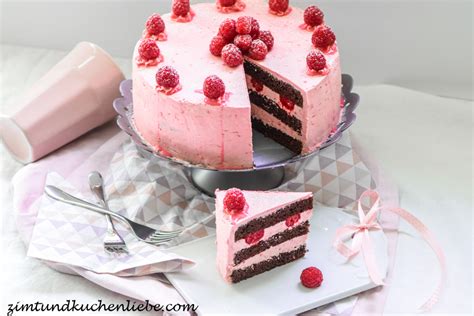 Schoko Himbeer Buttercreme Torte Zimt Kuchenliebe