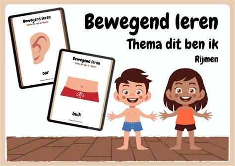 bewegend leren thema dit ben ik interactief educatief thema voor
