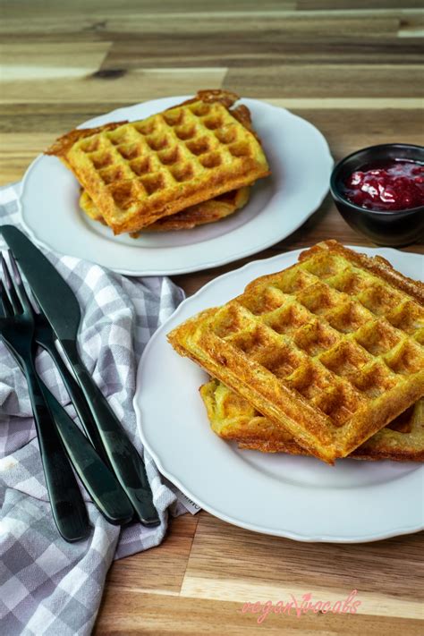 Crispy Delicious GF Vegan Potato Waffles Veganvvocals