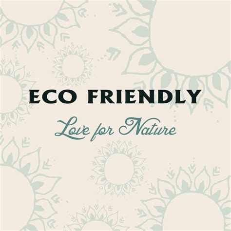 Premium Vector Eco Friendly Love For Nature Slogan Text Vector