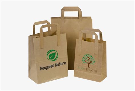 100% Recycled Paper Bags - Brown Paper Carrier Bags - Free Transparent PNG Download - PNGkey