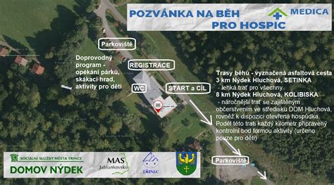 MAPKA Běh pro hospic Nýdek Medica3nec