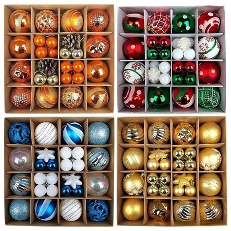Bolas Grande Para Árvore De Natal - Bolas de Árvore de Natal 42/44pcs 6cm Grande Bola Decorações ...