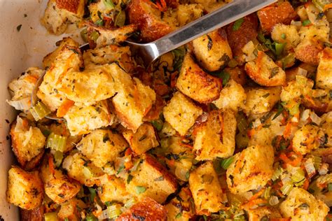 Simple Sourdough Stuffing Stuffing Recipe I Baker Bettie