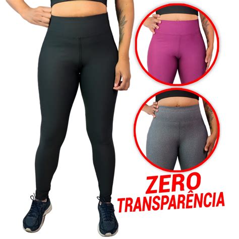 Calça Legging Feminina Suplex Cintura Alta Esportiva Academia Zero