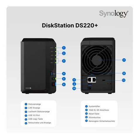 Synology Diskstation Ds Bay Nas Drive Black At Rs