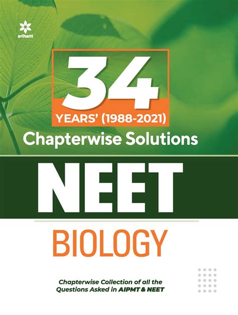 Arihants Years Chapterwise Topicwise Solved Papers Neet Biology