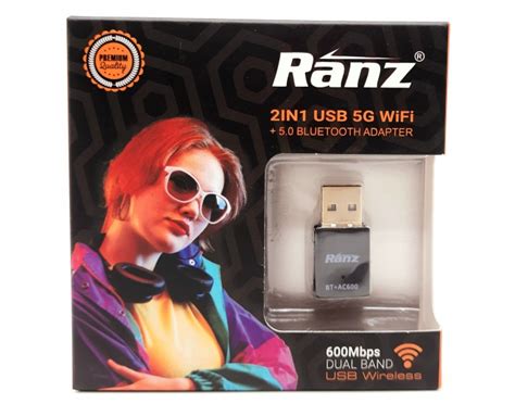 RANZ USB WIFI ADAPTER 600 MBPS DUAL BAND WITH BLUETOOTH