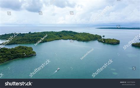 Aerial Photography View Wakatobi Wangiwangi Kaledupa Stock Photo