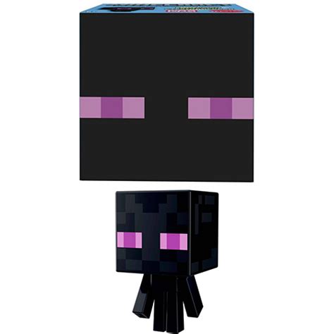 Mattel Minecraft Mob Head Boxed Mini Figures Enderman 1 Inch