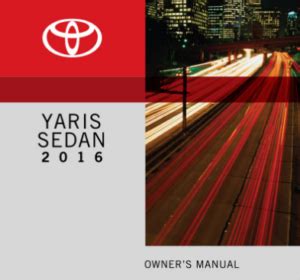 Toyota Yaris Owners Manual