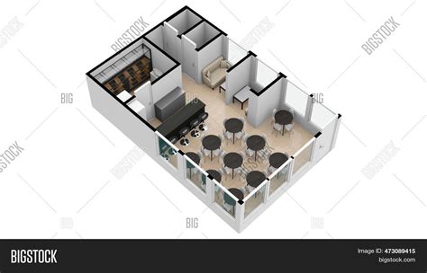 Cafe Floor Plan Cafe Image And Photo Free Trial Bigstock