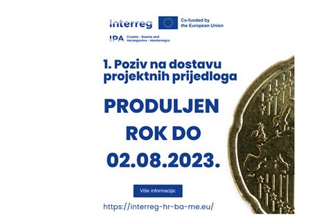 Produljen Rok Za Poziv Na Dostavu Projektnih Prijedloga U Okviru