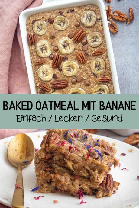 Baked Oatmeal Grundrezept Mit Banane