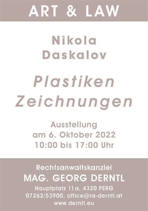 Nikola Daskalov Plastiken Rechtsanwalt DERNTL