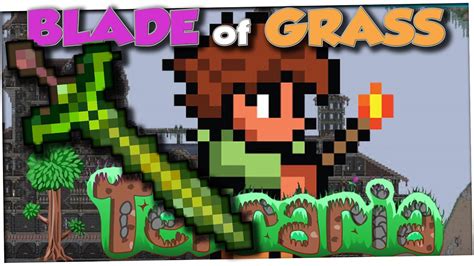 Crafting The Blade Of Grass Terraria Youtube