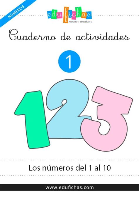 Cuadernillo Numeros 1 Al 10 Infantil Libros De Preescolar Libro De Los Numeros Cuadernos De