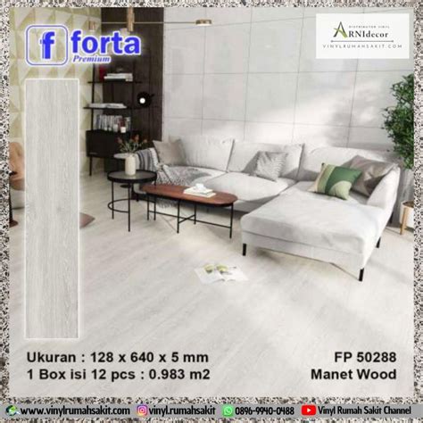 Jual Lantai SPC Flooring Merk Forta Tebal 7mm Type FP 50288 Jakarta