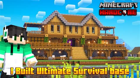 I Built Ultimate Survival Base Minecraft Hardcore 4 Raju Gaming