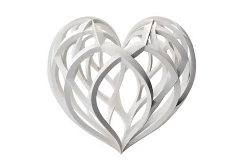 Símbolo De Amor Branco 3d Png Coração Branco Coração De Amor