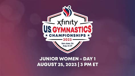 2023 Xfinity Us Gymnastics Championships Junior Women Day 1 Webcast