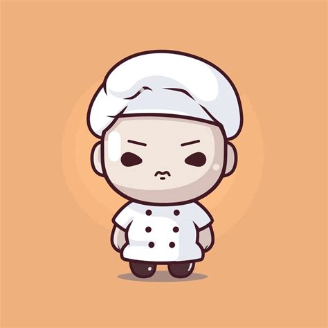 Cute Kawaii Chef Chibi Mascot Vector Cartoon Style 23137968 Vector Art