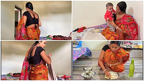 Saree Vlog 😍indian Mom Daily Cleaning Vlog Saree 💕 Cleaning Vlog