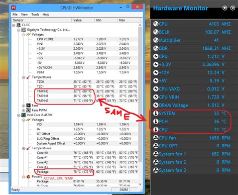 HWMonitor CPU Package Temp vs. GIGABYTE Hardware Monitor CPU Temp? | Tom's Hardware Forum