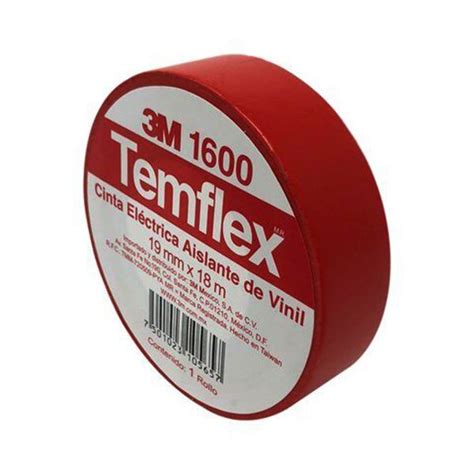 Compra Cinta De Aislar Temflex 1600 Roja CTR 3M En Elektron