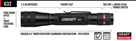 Coast G32 Flashlight Manual