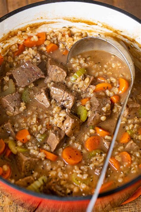 Recipe For Beef Barley Soup In The Crock Pot At Daniel Brianne Blog