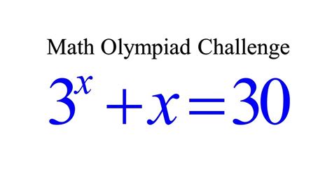 How To Solve The Exponential Equation Olympiad Question Math