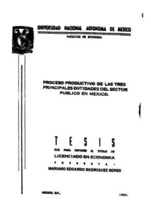 Proceso Productivo De Las Tres Principales Entidades Del Sector Publico