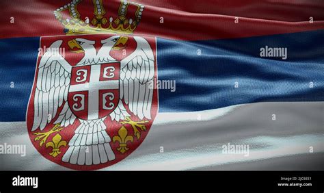 Serbia national flag background illustration. Symbol of country Stock ...