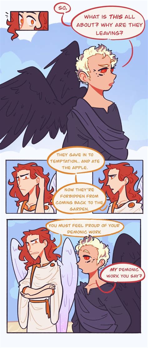 Pin By Ambar G On Good Omens Good Omens Book Funny Cute Life Comics