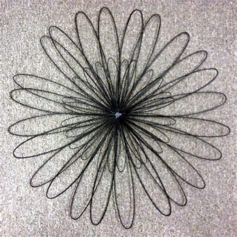 Amazon.com - 30.5" 'Boho' Black Metal Wire Zinnia Flower Wall Decor ...