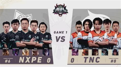 MPL PH S8 W6D3 TNC VS NXPE Game 1 YouTube