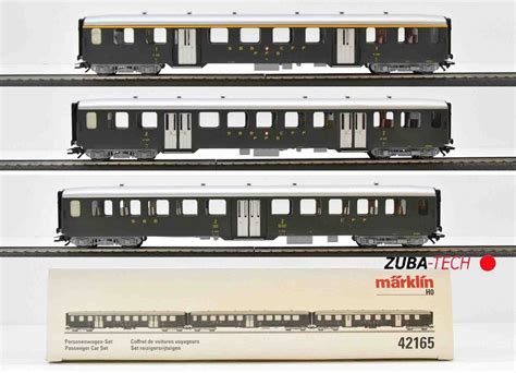 Märklin 42165 Personenwagen Set 3 tlg SBB H0 WS mit OVP Kaufen auf