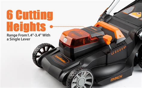 Amazon Lawnmaster Clmfr A Cordless Inch Brushless Push