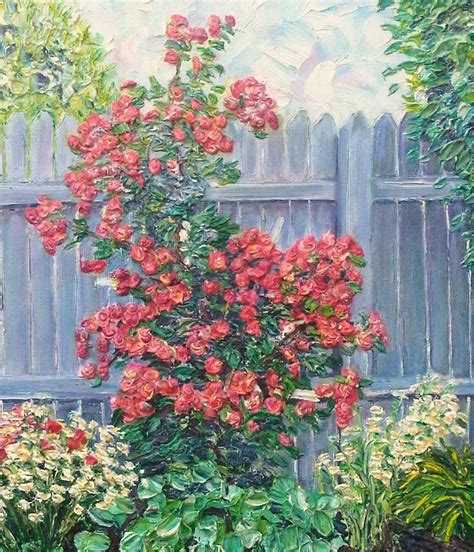 Rose Bush Painting At Explore Collection Of Rose