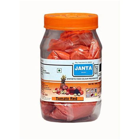 Janta Tomato Red Synthetic Food Colour Packaging Type Plastic Jar At