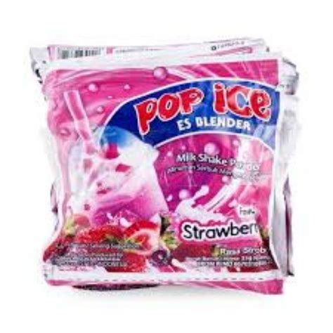 Jual Pop Ice Rasa Strawberry 1 Renceng Shopee Indonesia