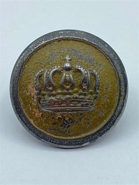 Ww1 Imperial German Army Soldiers Prussian Crown Tunic Button In Buttons