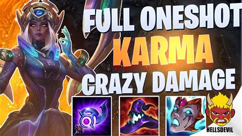 WILD RIFT FULL ONESHOT KARMA CRAZY DAMAGE Challenger Karma