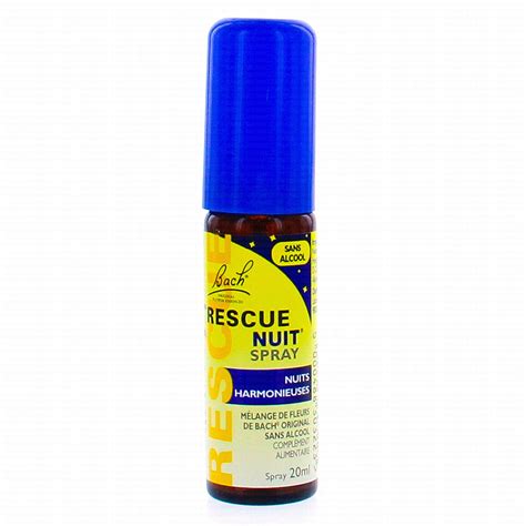 LES FLEURS DE BACH Rescue Spray Nuits Harmonieuses Sans Alcool 20ml