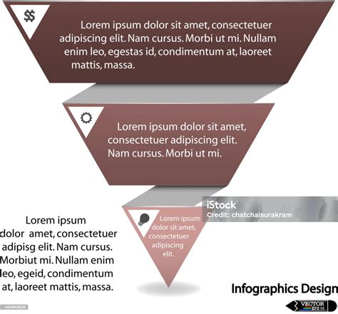 Modern Inverted Pyramid Infographic Design Stock Illustration Download Image Now Abstract