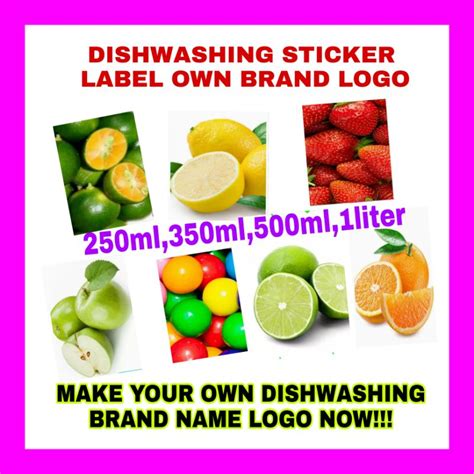 Personalized Dishwashingsoapfabconcondommentssticker Label Own