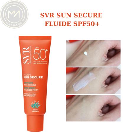 Kem chống nắng trong suốt không nhờn rít SVR SUN SECURE Fluide SPF50 50ml